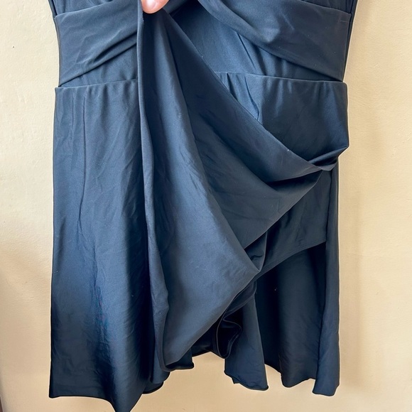 Torrid Asymmetrical Twist Front One-Piece Swim
Dress Black Plus Size 2X - Picture 7 of 16